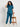 Stretchable (2Way) Female Forest Green Mandarin Neck With Jogger Scrub Set