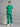Stretchable (4Way) Sea Green Women Flex Zip Neckline Top With Straight Pants