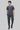 Stretchable (4Way) Male Charcoal Grey V-Neck With Straight Pant Scrub Set