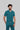 Stretchable (4Way) Male Peacock Blue Mandarin Neck with Jogger Scrub Set