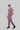 Stretchable (2Way) Male Lilac V-Neck With Straight Pant Scrub Set