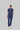 Stretchable (4Way) Female Royal Blue Mandarin Neck With Straight Pant Scrub Set