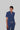 Stretchable (4Way) Women Royal Blue Mandarin Neck Scrub Top