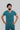 Stretchable (4Way) Male Peacock Blue V-Neck With Jogger Scrub Set