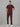 Stretchable (4Way) Burgundy Men Flex Zip Neckline Top With Straight Pants