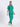 Stretchable (4Way) Female Sea Green Mandarin Neck With Jogger Scrub Set