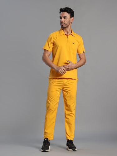 Move Lite Men Marigold (Polo Neck) Scrub Set
