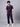 Stretchable (4Way) Male Violet V-Neck With Jogger Scrub Set