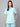 Stretchable (2Way) Female Aqua Blue Mandarin Neck Scrub Top