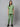 Stretchable (2Way) Female Pista Green Mandarin Neck With Jogger Scrub Set