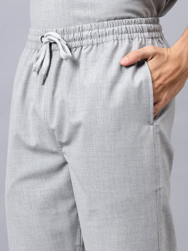 Stretchable (4Way) Male Light Grey Jogger