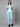 Stretchable (2Way) Female Aqua Blue V-Neck With Straight Pant Scrub Set