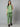 Stretchable (2Way) Female Pista Green V-Neck With Straight Pant Scrub Set