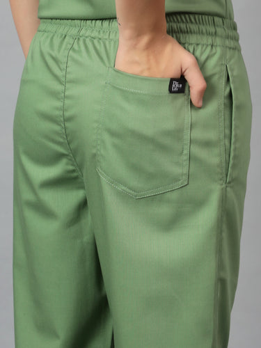Stretchable (2Way) Female Pista Green Jogger