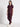 Stretchable (2Way) Female Wine V-Neck With Jogger Scrub Set