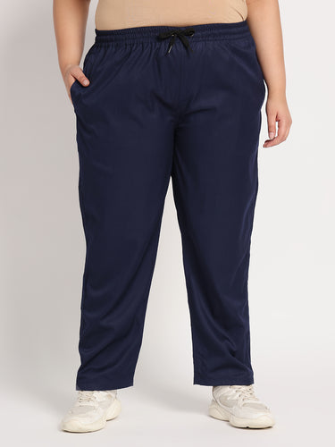 Stretchable (2Way) Female Navy Blue Straight Scrub Pant