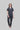 Stretchable (4Way) Female Charcoal Grey V Neck With Straight Pant Scrub Set
