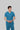 Stretchable (2Way) Male Peacock Blue V-Neck With Jogger Scrub Set