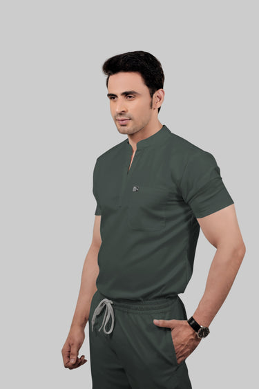 Stretchable (2way) Male Bottle Green Jogger