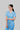 Stretchable (2Way) Female Light Blue V-Neck With Jogger Scrub Set