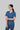 Stretchable (2Way) Female Steel Blue V-Neck With Jogger Scrub Set