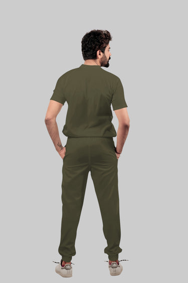 Stretchable (4Way) Male Olive Green Jogger