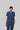Stretchable (4Way) Female Royal Blue Mandarin Neck With Jogger Scrub Set