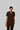 Stretchable (4Way) Female Brown Mandarin Neck With Jogger Scrub Set