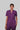 Stretchable (2way) Female Purple Mandarin Neck With Jogger Scrub Set