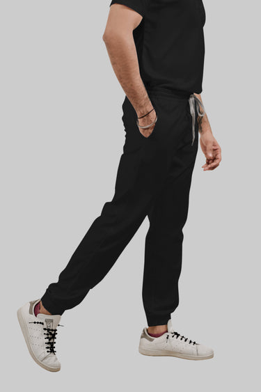 Stretchable (4Way) Female Black Jogger