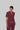 Stretchable (4Way) Women Burgundy Mandarin Neck Scrub Top