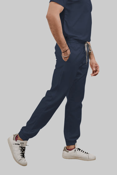 Stretchable (4Way) Male Navy Blue Jogger