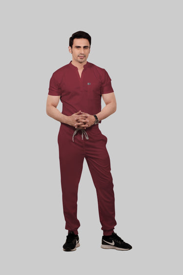 Stretchable (2Way) Male Maroon Jogger