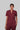 Stretchable (2Way) Female Maroon Mandarin Neck With Jogger Scrub Set