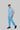 Stretchable (2Way) Male Light Blue Mandarin Neck With Jogger Scrub Set