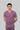 Stretchable (2Way) Male Lilac V-Neck Scrub Top