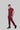 Stretchable (2Way) Male Maroon Mandarin Neck With Jogger Scrub Set