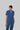 Stretchable (2Way) Female Steel Blue Mandarin Neck Scrub Top