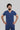 Stretchable (4Way) Male Royal Blue V-Neck With Jogger Scrub Set